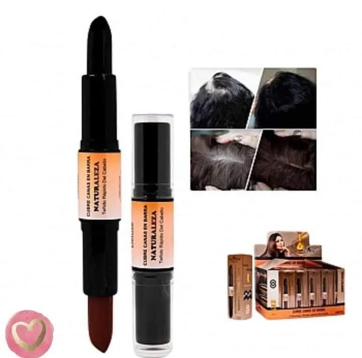 Barra Labial Cubre Canas 2 en 1 Marrón/negro