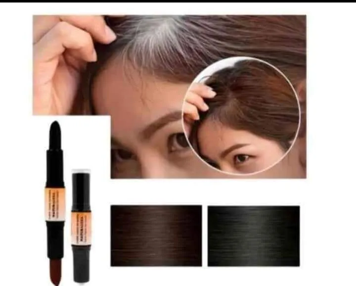 Barra Labial Cubre Canas 2 en 1 Marrón/negro — Cabello / productos para dar forma al pelo no eléctricos