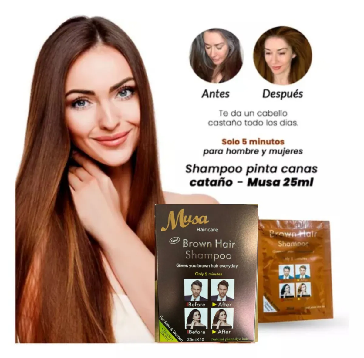 10 TINTE SHAMPOO MARRON claro — Cabello / coloraciones