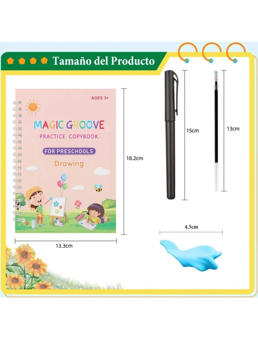 LIBROS EDUCATIVOS MÁGICOS X 4 UN + 10 TINTAS