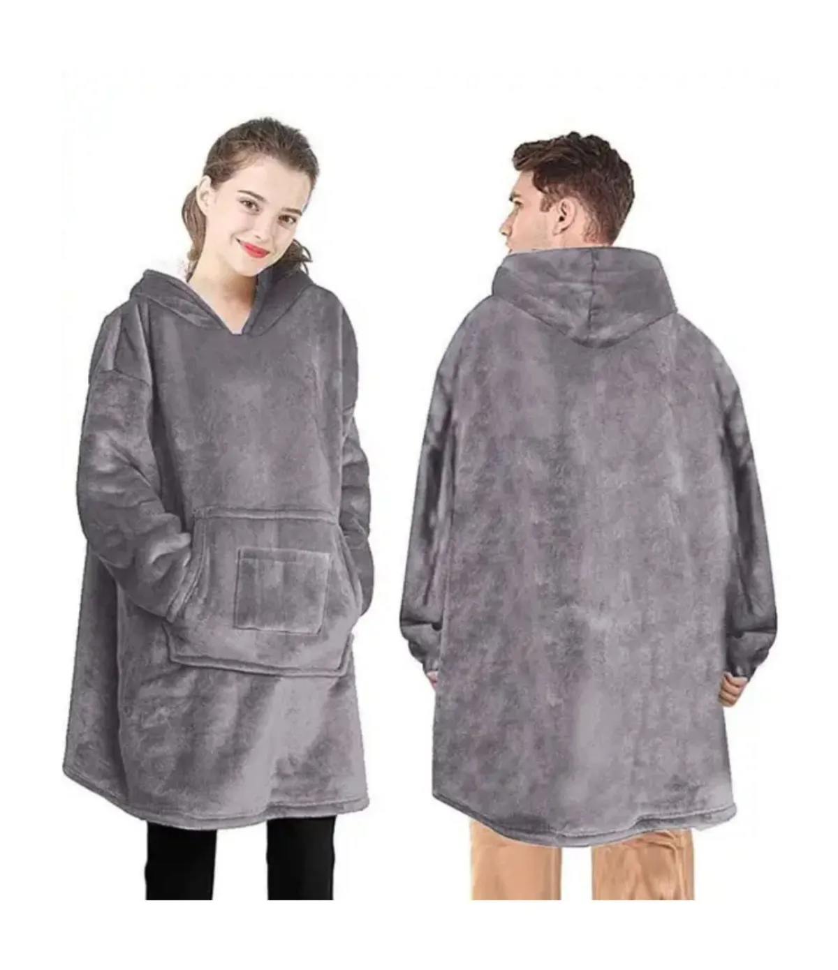 HUGGLE HODDIE POLERONES UNISEX FRIO GRISS — Camisones / camisolas