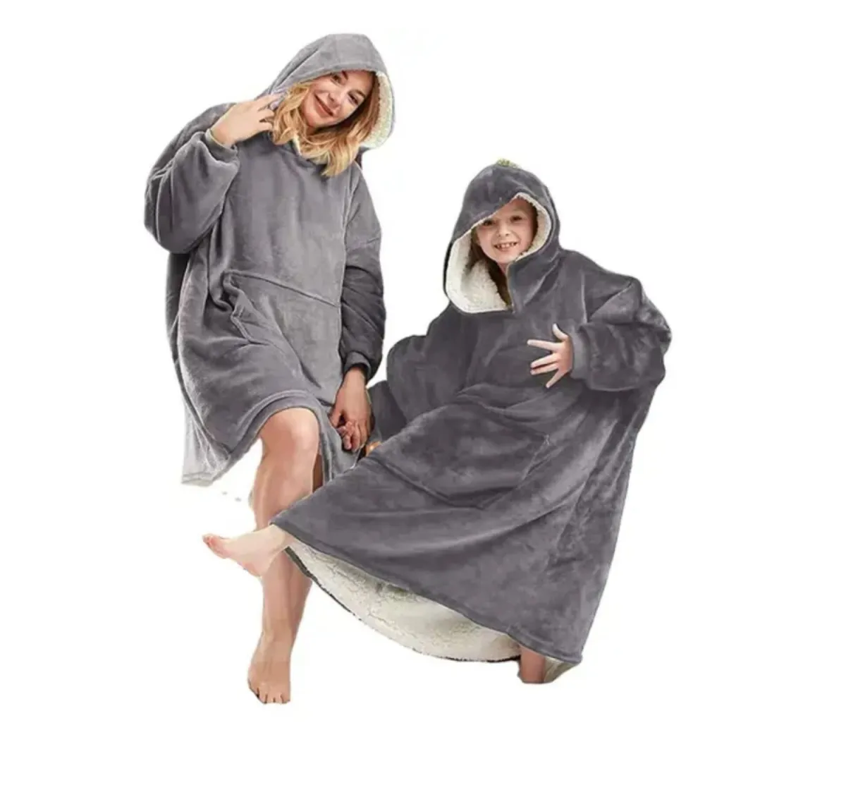 HUGGLE HODDIE POLERONES UNISEX FRIO GRISS