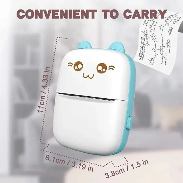 MINI IMPRESORA PORTÁTIL K-WAII Celeste