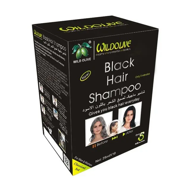 Black hair Shampoo CUBRE CANAS NEGRO — Cabello / champús