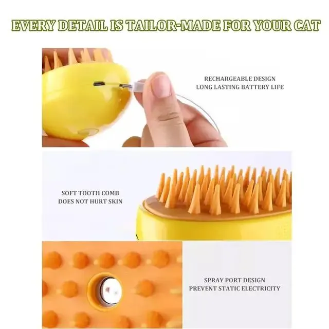 PEINE HUMIDIFICADOR PARA MASCOTAS RECARGABLE