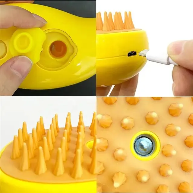PEINE HUMIDIFICADOR PARA MASCOTAS RECARGABLE — Artículos para el aseo de mascotas