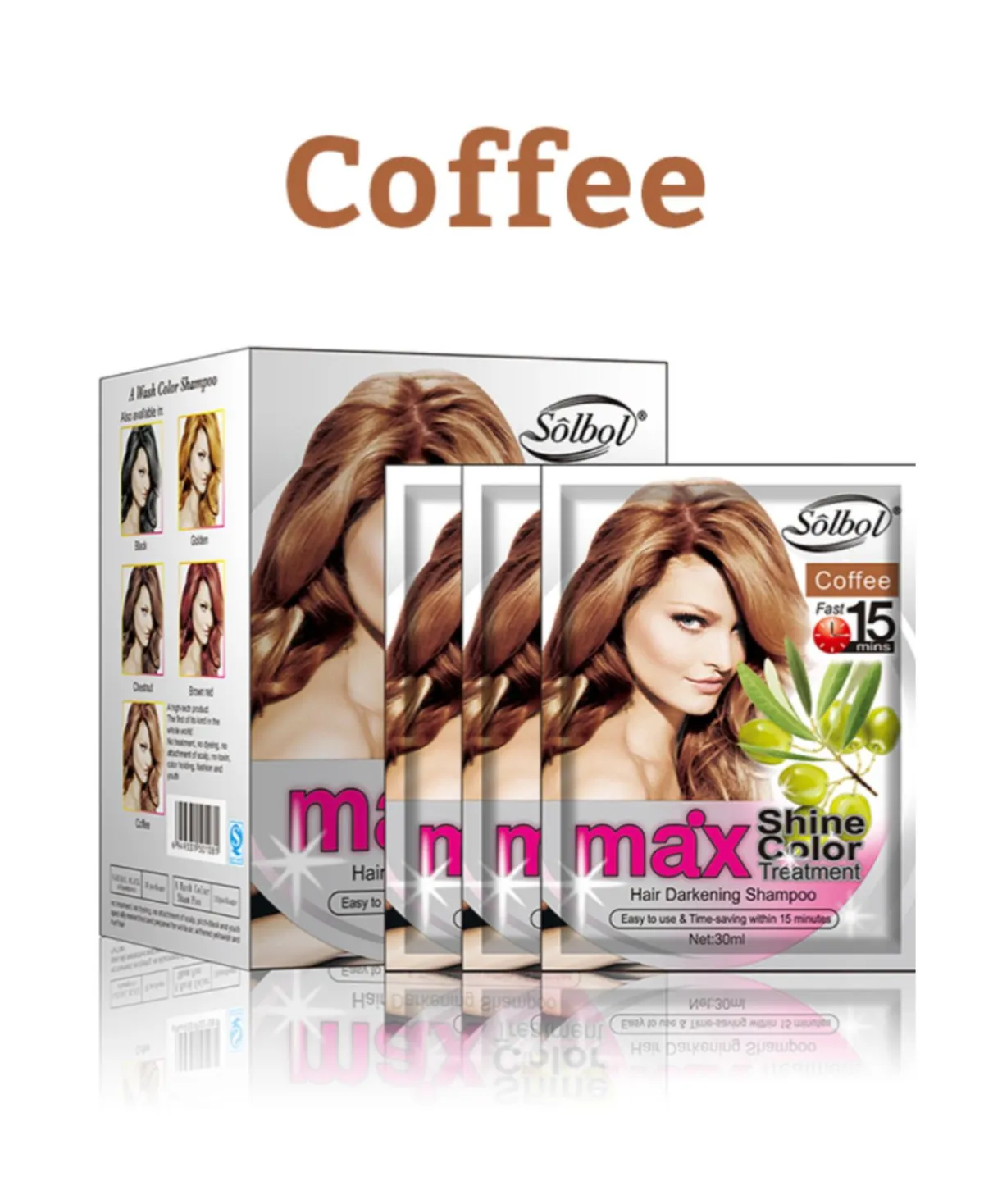 SHAMPOO TINTE ORGÁNICO CAFÉ X10 SACHET