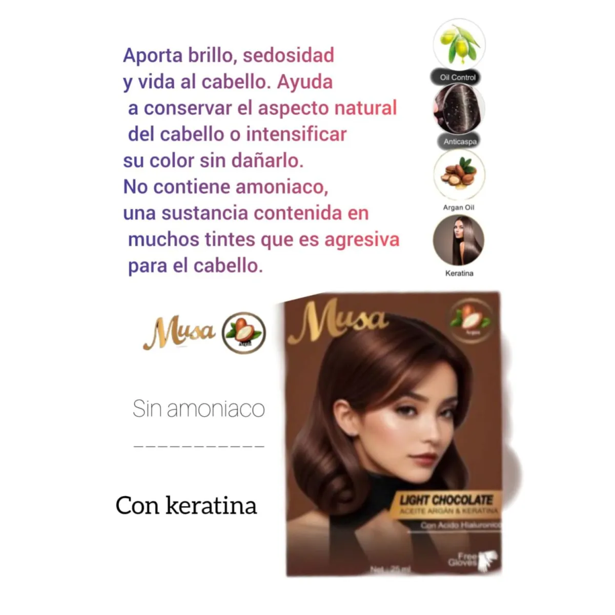 10 TINTE SHAMPOO CHOCOLATE CLARO MUSA