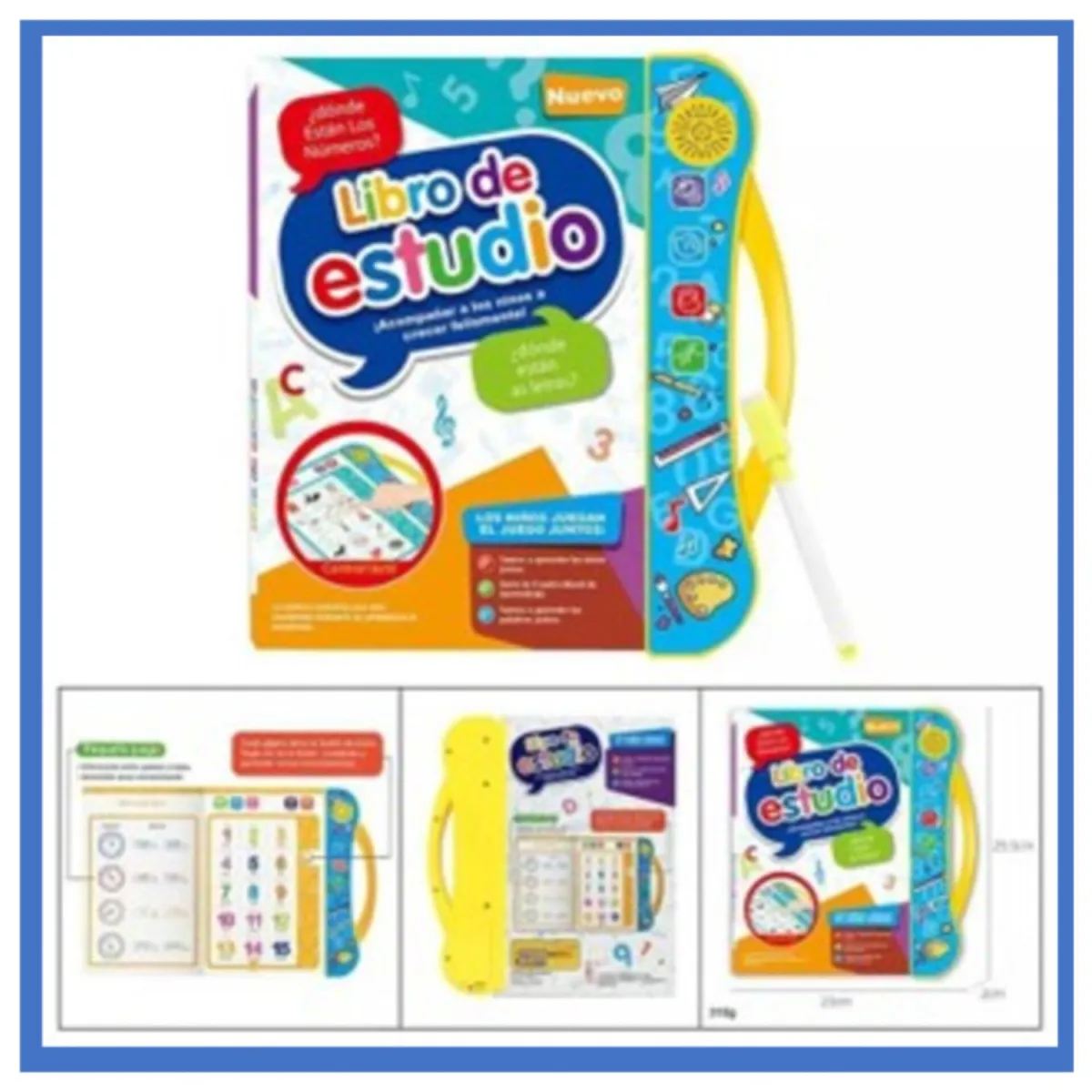Libro didactico con sonidos en español e inglés