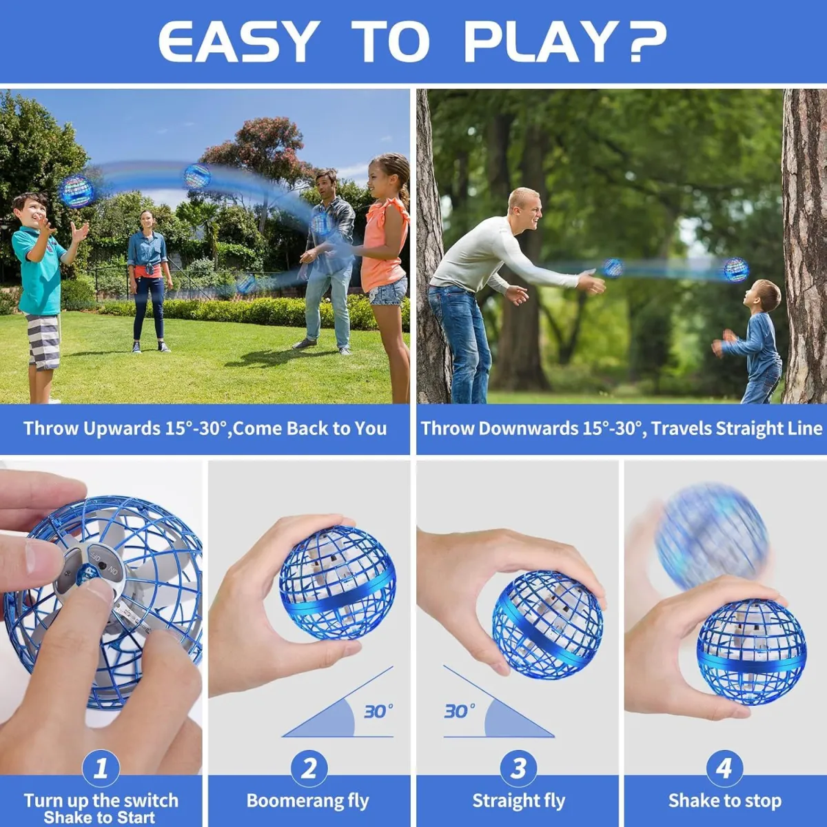 ESFERA VOLADORA FLY NOVA PRO RECARGABLE CON CONTROL x2 uni — Otros juguetes / juegos