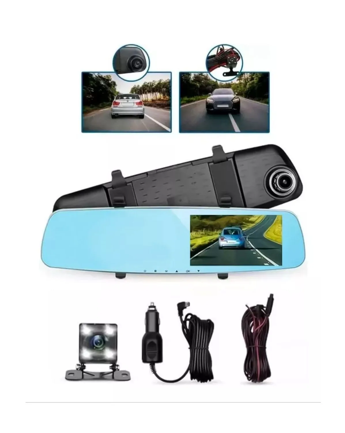 ESPEJO RETROVISOR FULL HD PARA AUTO CAMIONETA — Otros accesorios de seguridad