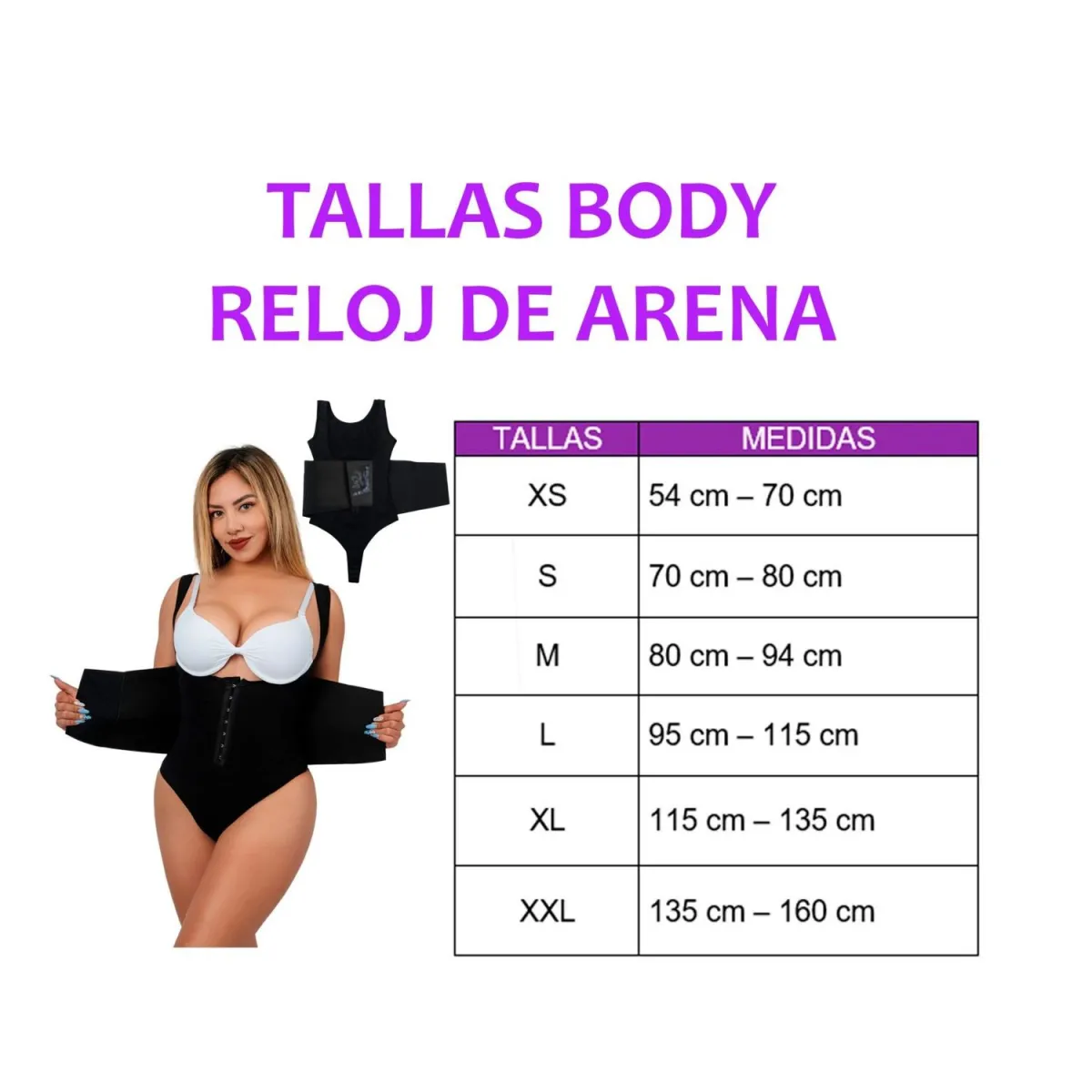 CURVY FAJA BODY RELOJ DE ARENA TALLA S — Camisones / camisolas