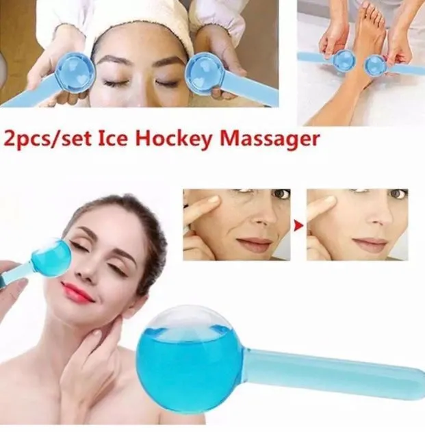 ICE GLOBES BOLAS DE CRISTAL PARA MASAJE Y REAFIRMACION — Productos para masajes / calentamiento personal no eléctricos