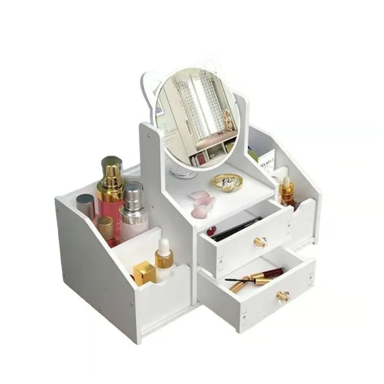 ORGANIZADOR PARA MAQUILLAJE DE MELAMINE CON ESPEJO