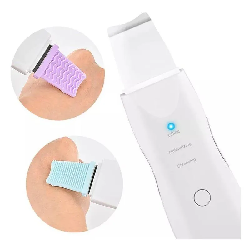 Limpiador facial espátula quita espinillas ULTRASONIDO — Equipos de masaje profesional