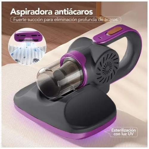 Aspiradora de Mano Portátil 5 en 1 Anti ácaros Multifuncional