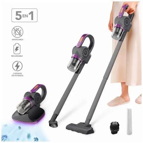 Aspiradora de Mano Portátil 5 en 1 Anti ácaros Multifuncional — Aspiradoras