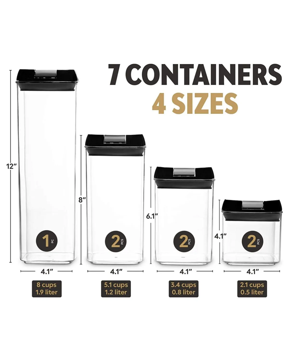 SET DE 07 DISPENSADORES HERMETICOS PARA CEREALES GRANOS MENESTRAS