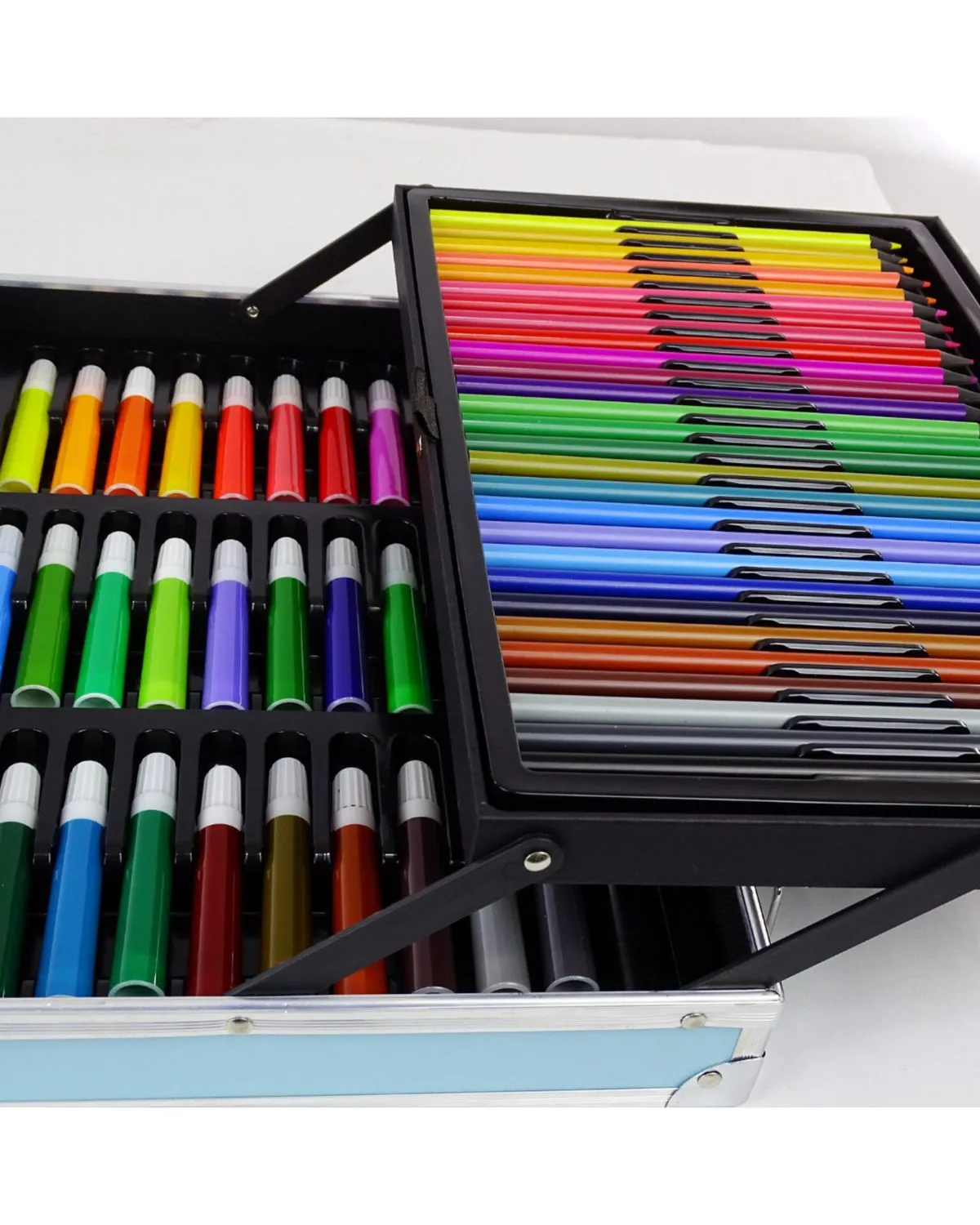 SET DE LUJO METALIZADO 145 PIEZAS (ARTE)