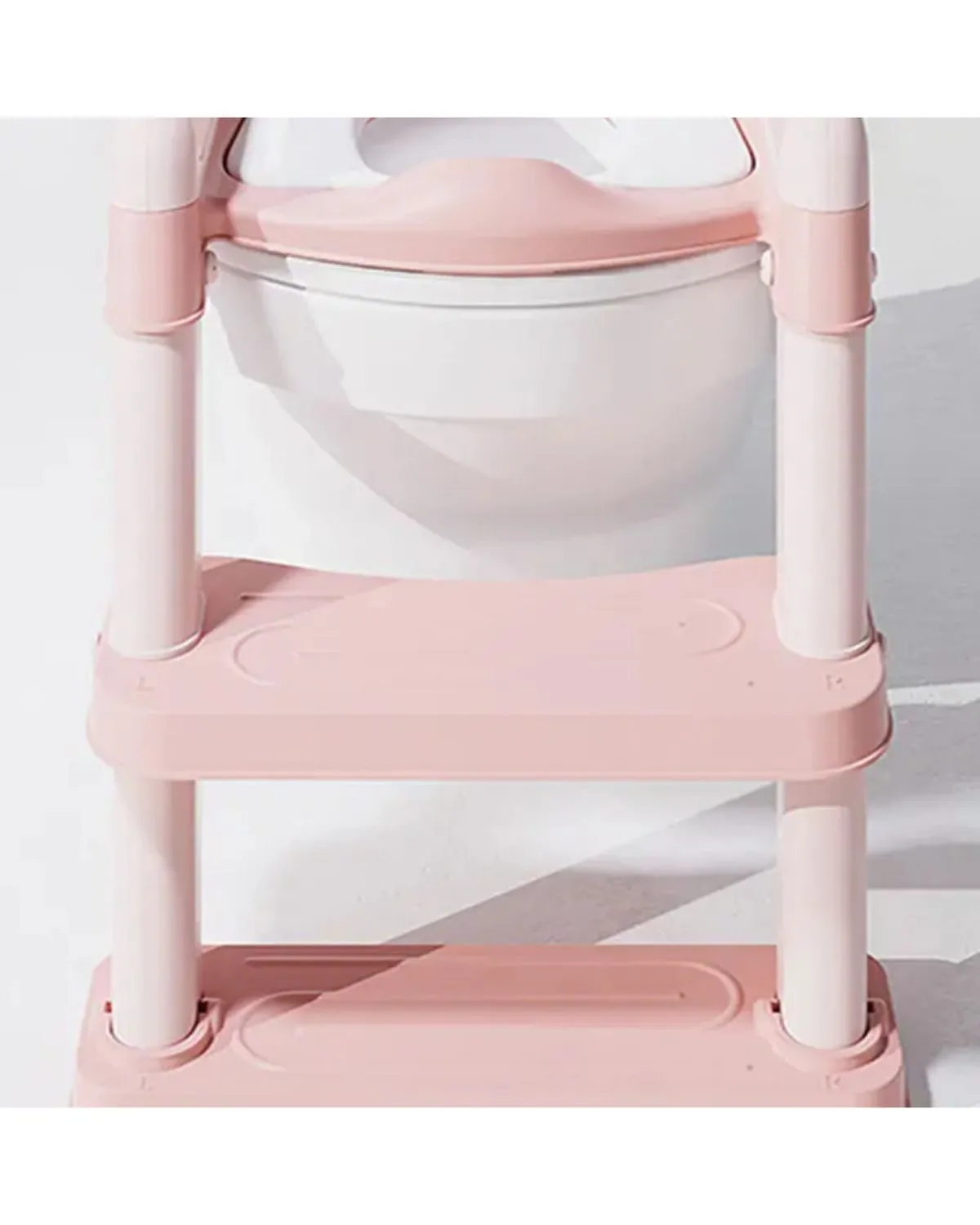 Asiento De Entrenamiento Escalonado Para Inodoro Rosado — Asientos / urinales de entrenamiento para bebés