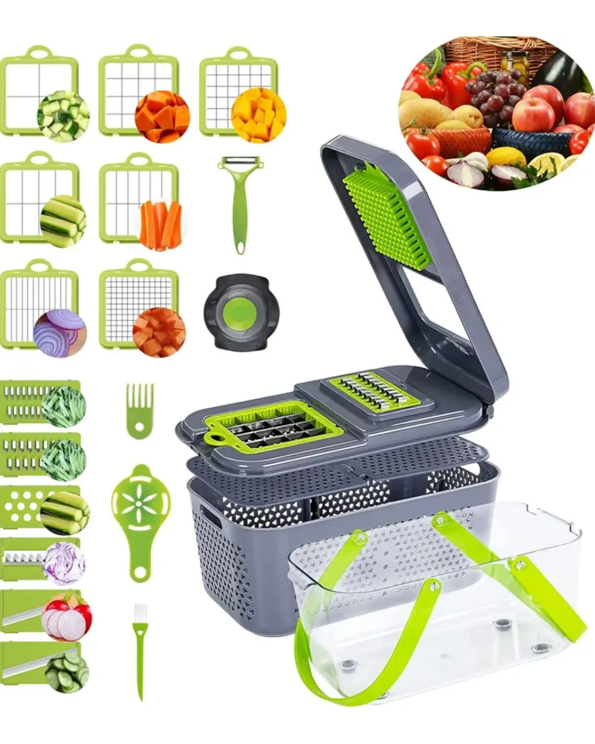 CORTADOR DE VERDURAS MULTIFUNCIONAL — Peladores para alimentos