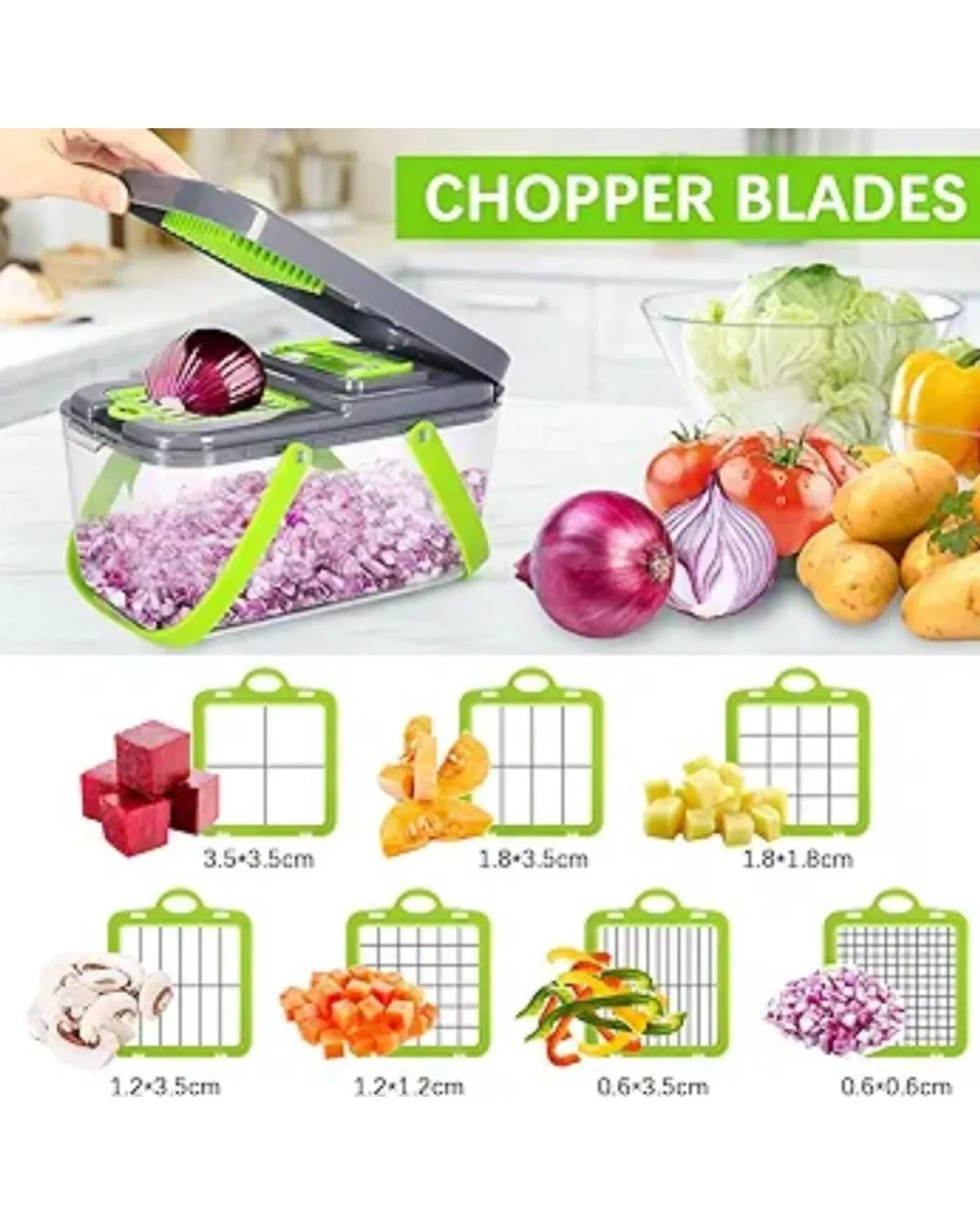 CORTADOR DE VERDURAS MULTIFUNCIONAL — Peladores para alimentos