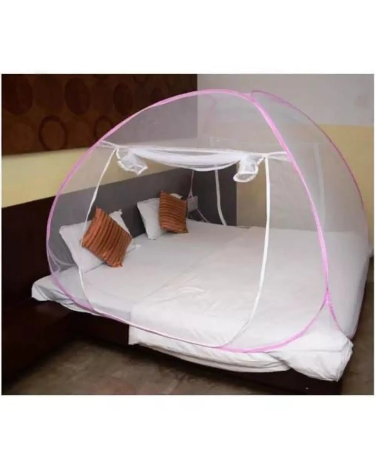 MOSQUITERO PLEGABLE PARA CAMA 2PLAZAS ROSADO