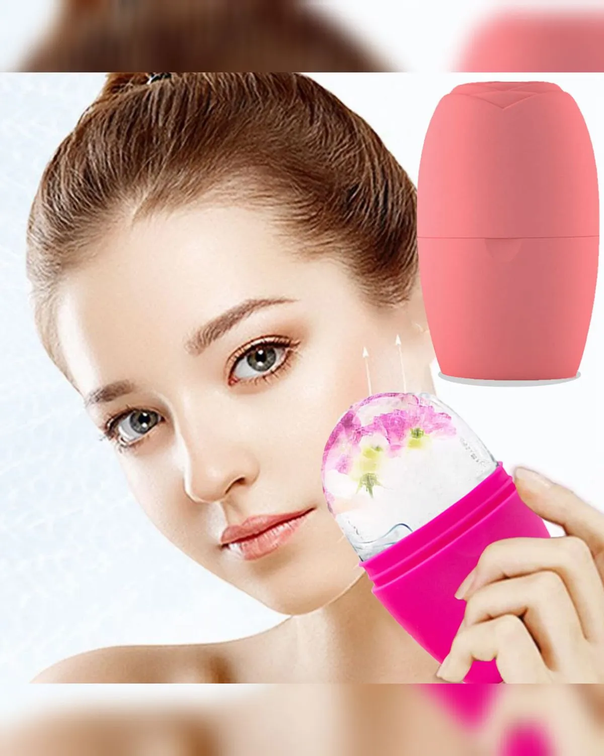 RODILLO PARA HIELO FACIAL ANTIFLAMATORIO MOLDE pack de 02 — Repuestos para productos de tonificar / masajear el cuerpo