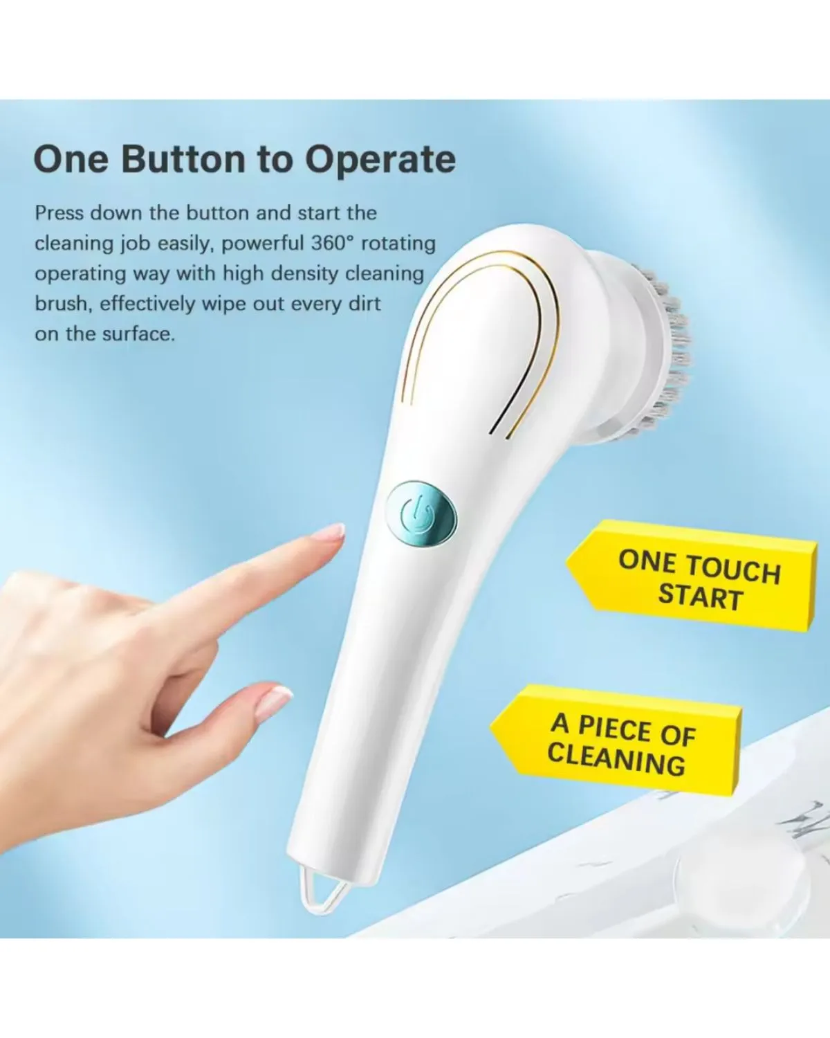 CEPILLO DISPENSADOR ELECTRICO DE LIMPIEZA 7 EN 1