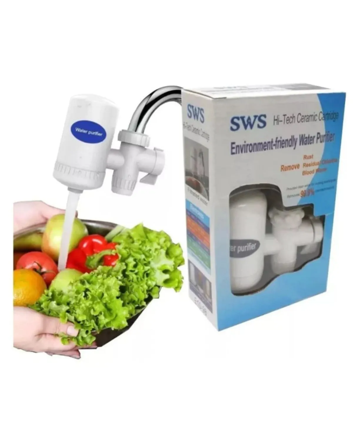 FILTRO PURIFICADOR DE AGUA CON LLAVE DUAL — Filtros de agua / cartuchos de filtro de agua