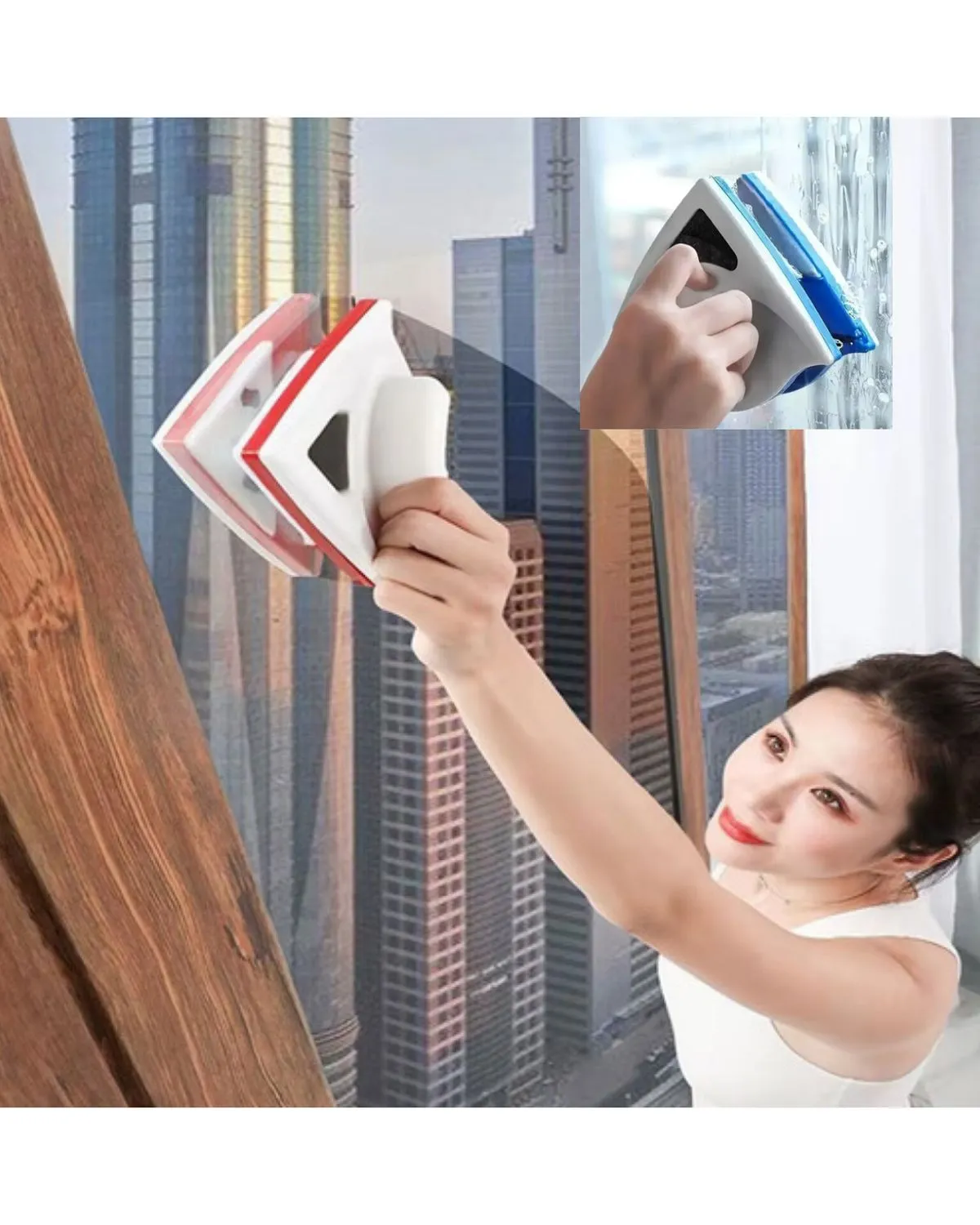 LIMPIADOR MAGNÉTICO PARA VIDRIOS VENTANAS ETC — Otros limpiadores