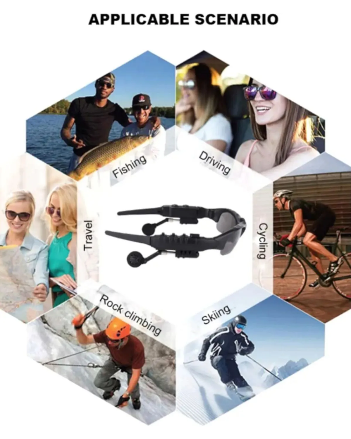 Gafas con Audifonos Integrado Bluetooth — Gafas protectoras / gafas de seguridad