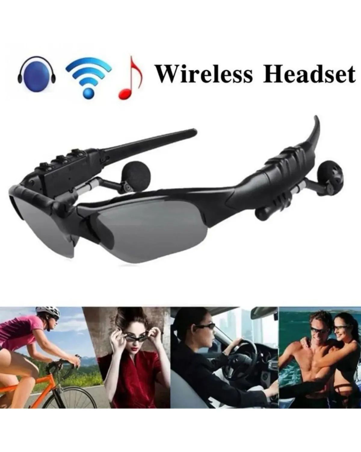 Gafas con Audifonos Integrado Bluetooth