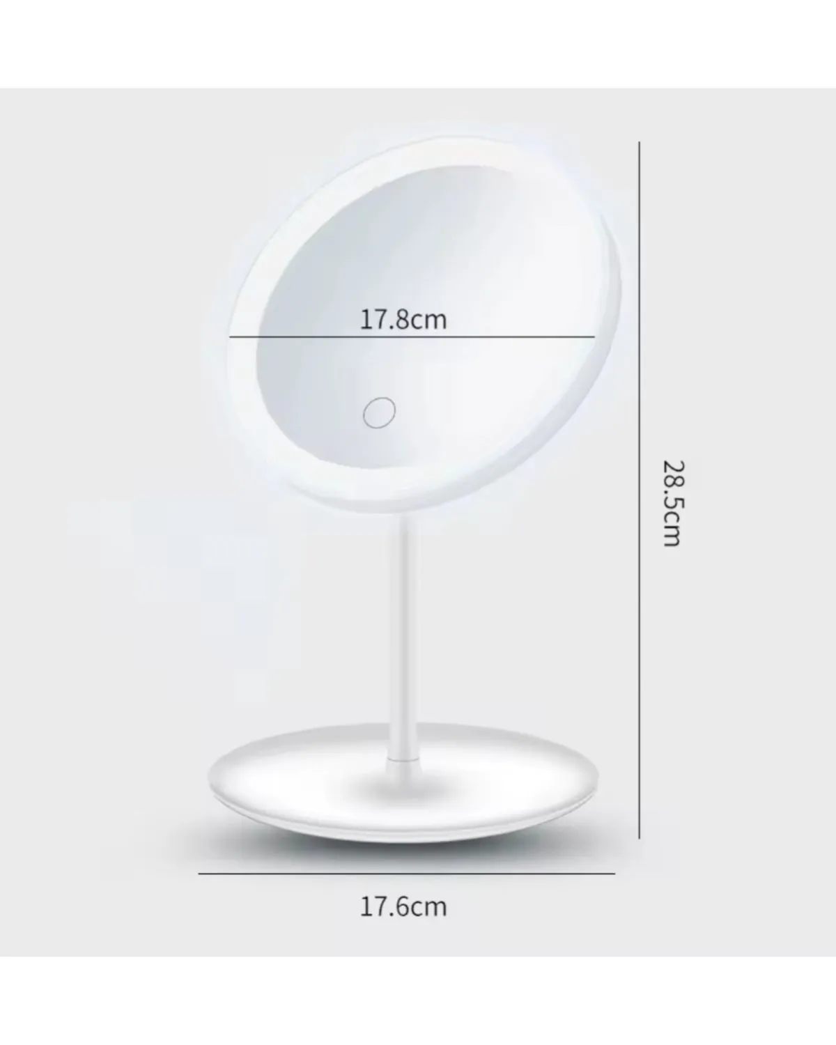 ESPEJO LED CON PANTALLA TACTIL DE MAQUILLAJE