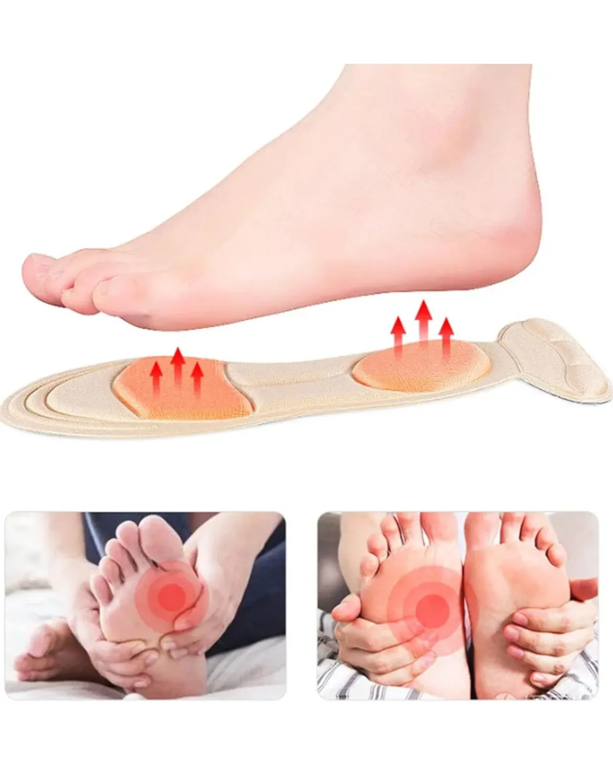 03 PARES PLANTILLA ORTOPEDICA CON SOPORTE DE TALON