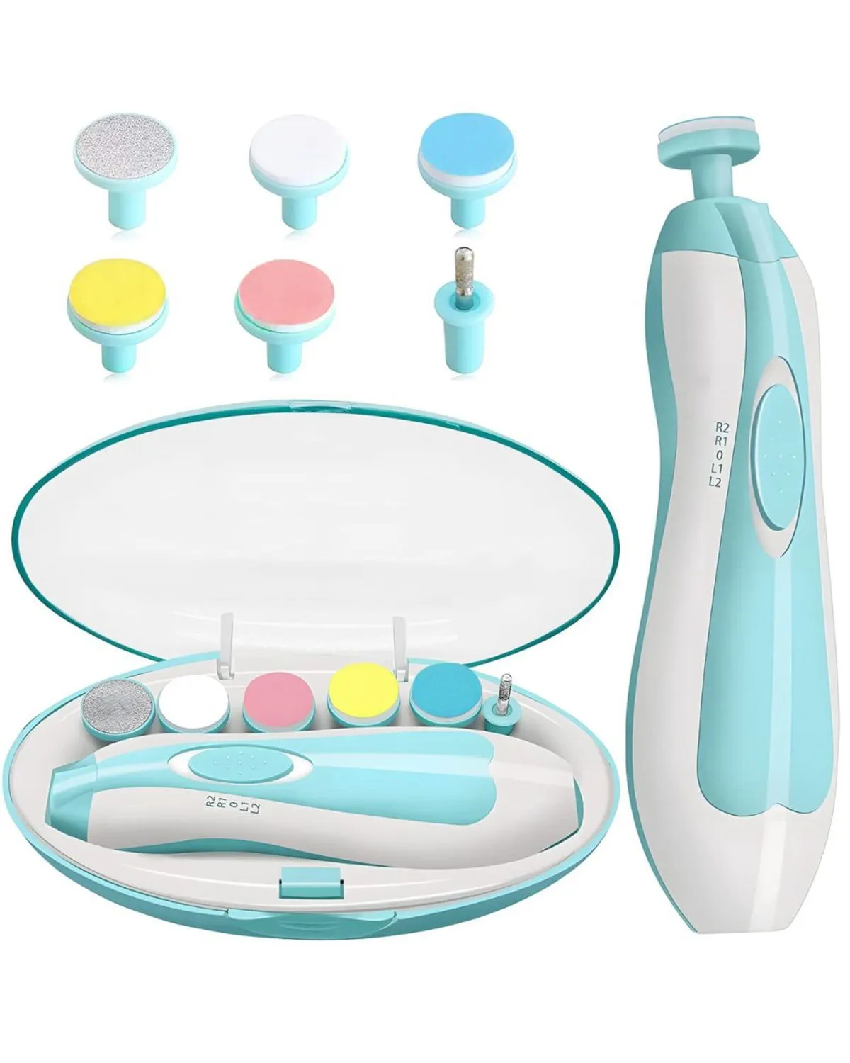 Kit Cortauñas para bebé Manicure Pulidor Uñas RECARGABLE — Dispensadores y calentadores de toallitas para bebés