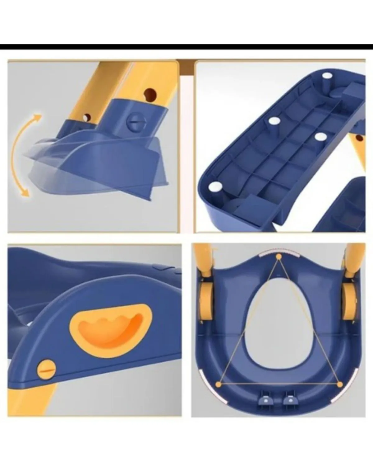 Asiento de Entrenamiento para Baño con Escalera Plegable — Asientos para bebés no eléctricos