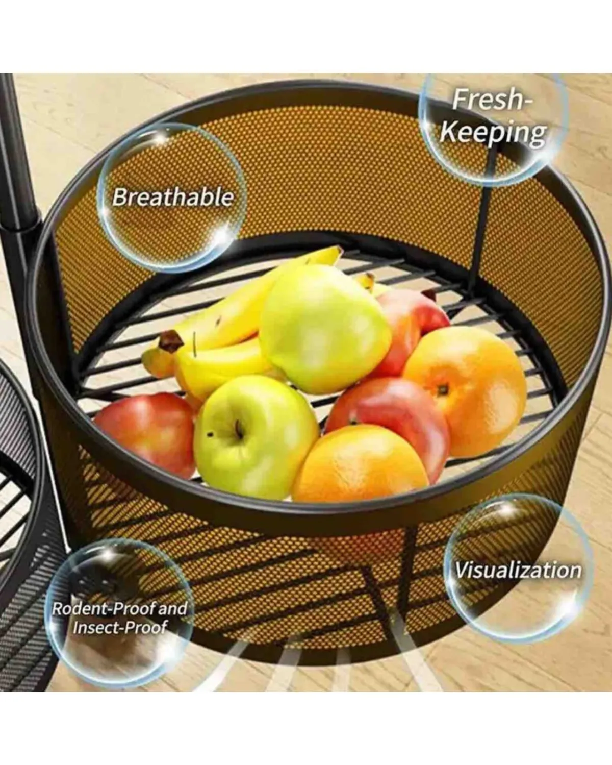 Organizador Estante De Almacenamiento De Cocina Giratorio 5 Niveles — Organizadores dormitorio / Living