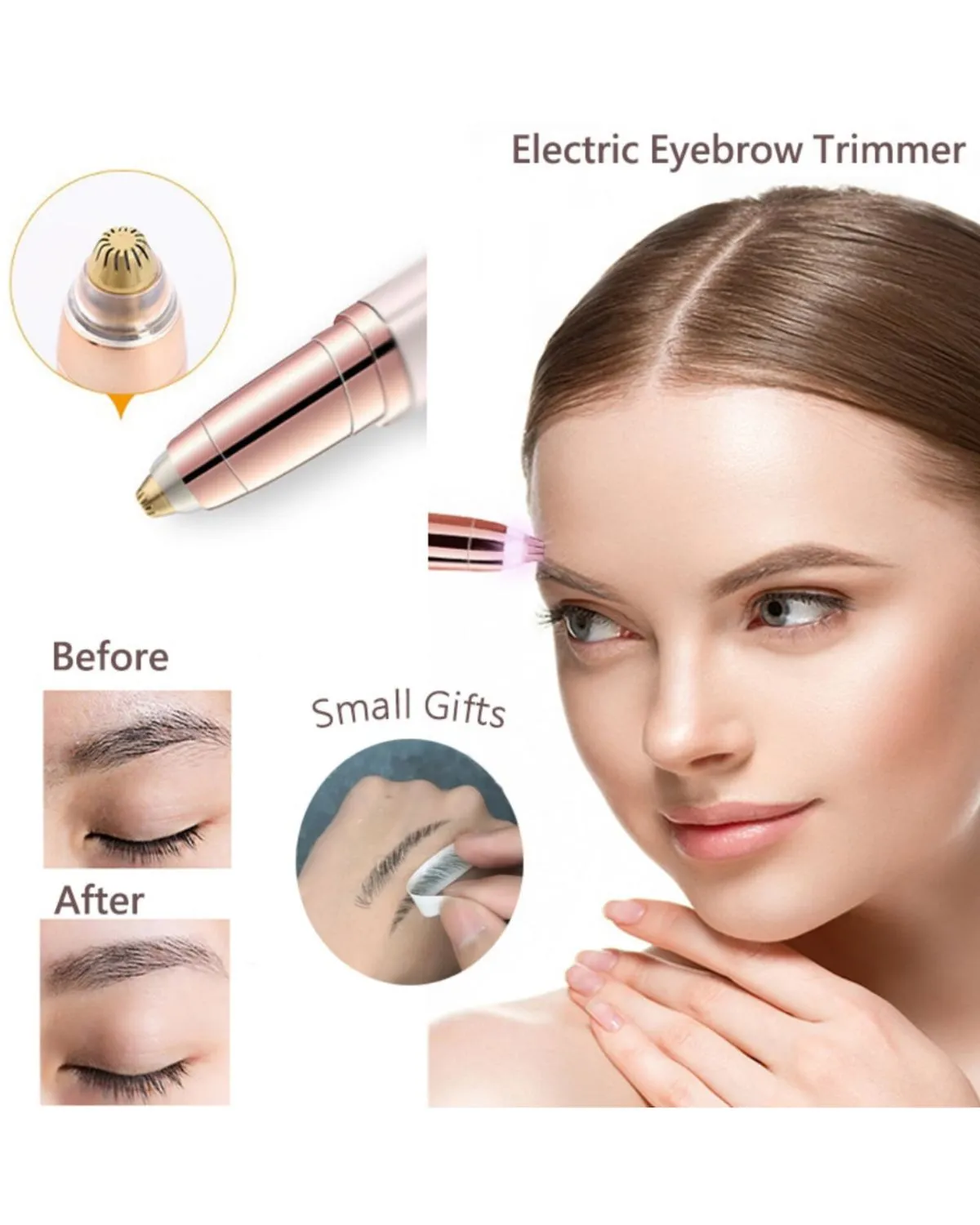 Depiladora de Cejas Electrico sin dolor — Productos para depilar el vello