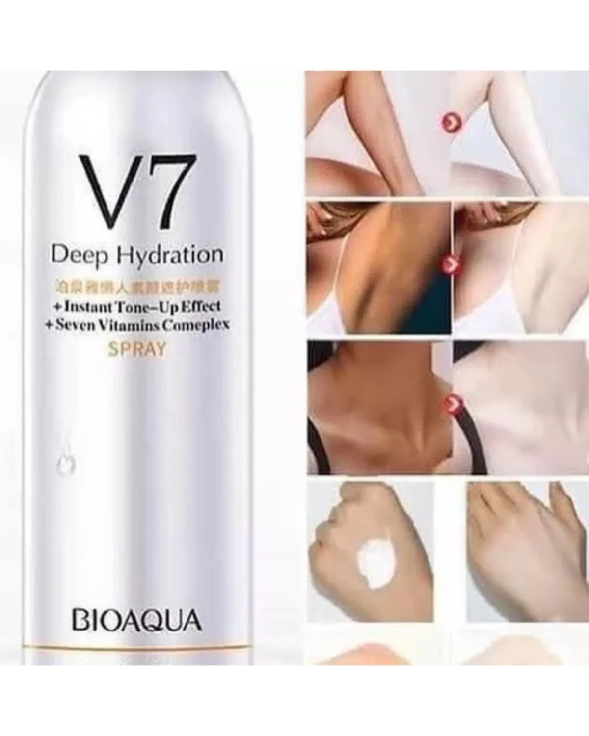SPRAY ACLARANTE DE CUERPO V7 BIOAQUA