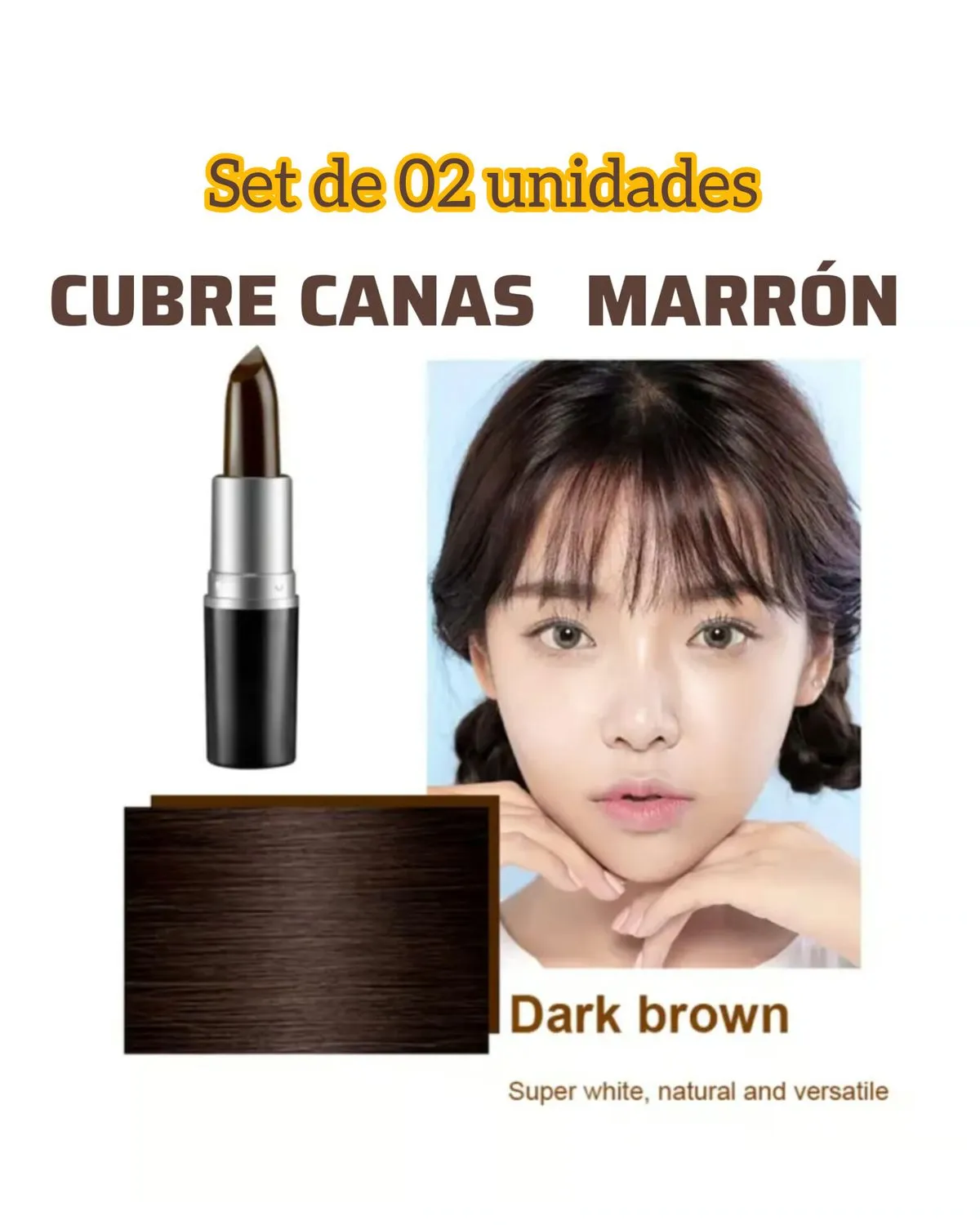 CUBRE CANAS EN BARRA MARRON x02 uni — Cabello / coloraciones
