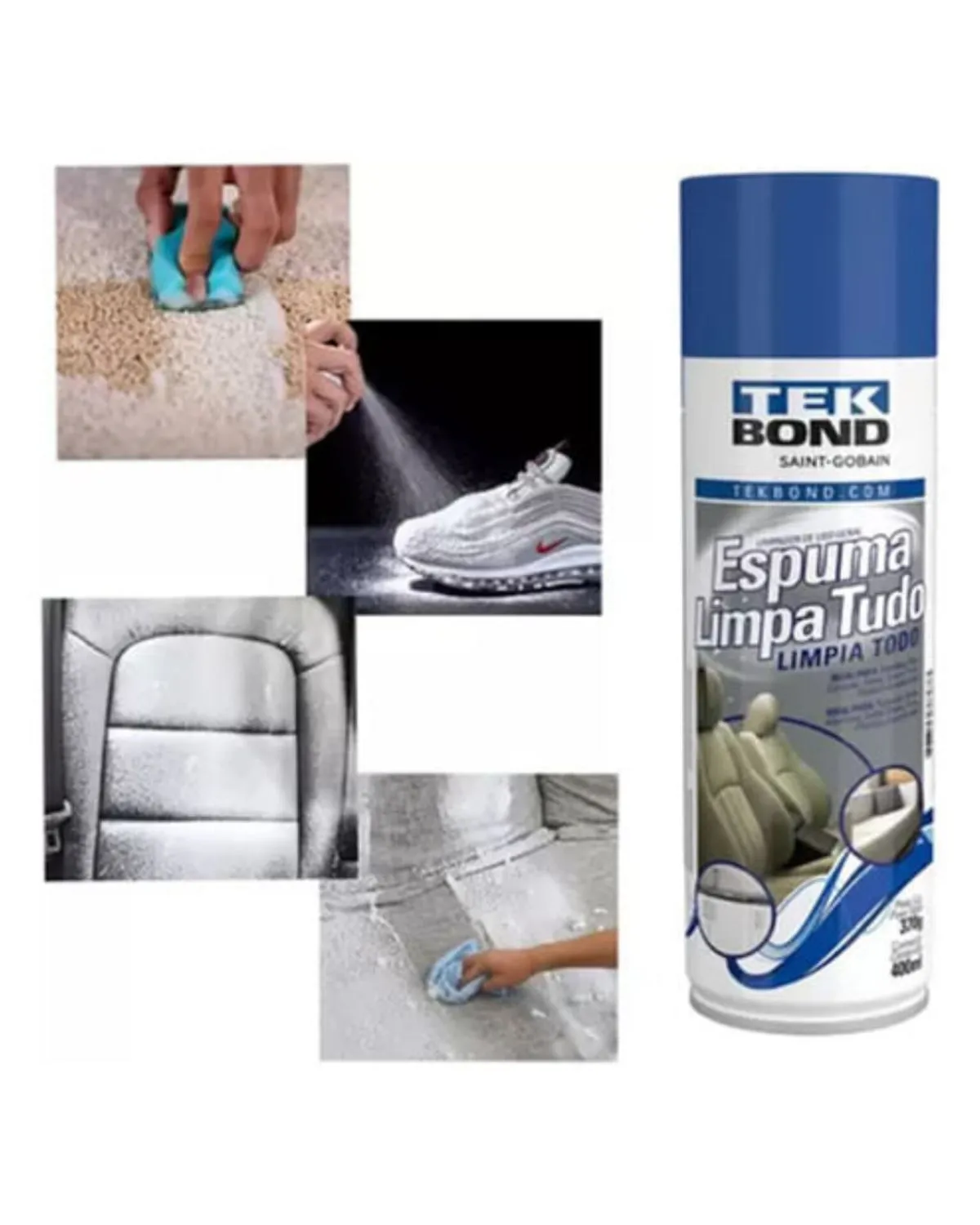 02 ESPUMA LIMPIA TODO 400ML TEKBOND — Artículos para limpieza