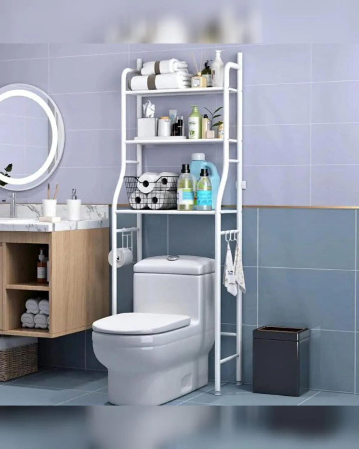 ORGANIZADOR DE BAÑO 3 NIVELES BLANCO