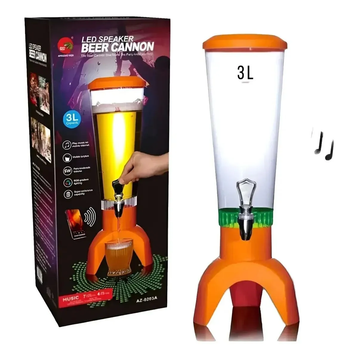 YARDA DISPENSADOR DE CERVEZA 3LT — Dispensadores de agua independiente