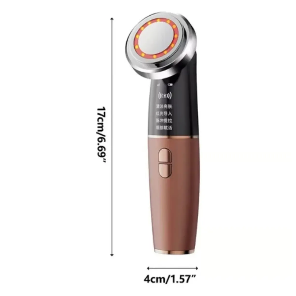 MASAJEADOR ANTIARRUGAS TÉRMICO VIBRATORIO FOTONES 4 EN 1