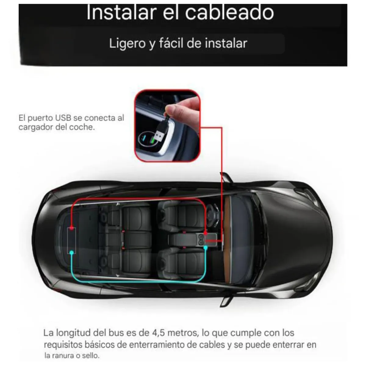 Letrero LED flexible PROGRAMABLE USB 10 x 35 cm