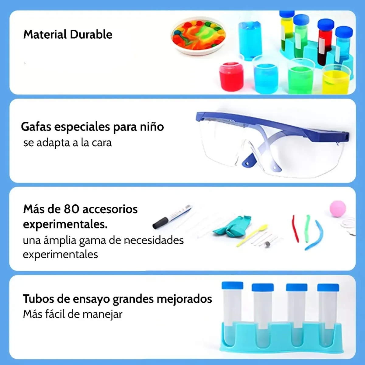 KIT DE 238 EXPERIMENTOS CIENTIFICOS PARA NIÑOS