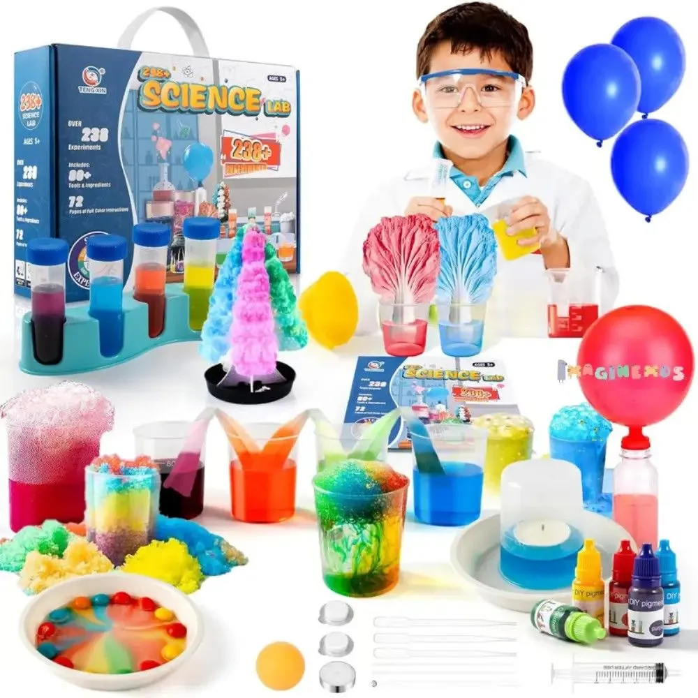 KIT DE 238 EXPERIMENTOS CIENTIFICOS PARA NIÑOS — Juguetes científicos no eléctricos