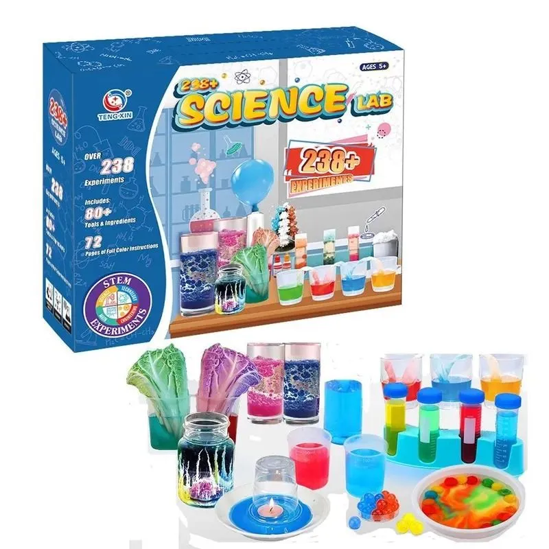 KIT DE 238 EXPERIMENTOS CIENTIFICOS PARA NIÑOS — Juguetes científicos no eléctricos