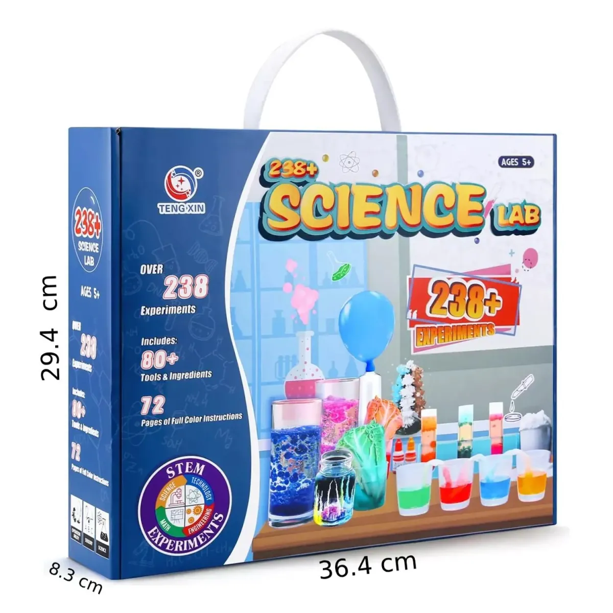 KIT DE 238 EXPERIMENTOS CIENTIFICOS PARA NIÑOS